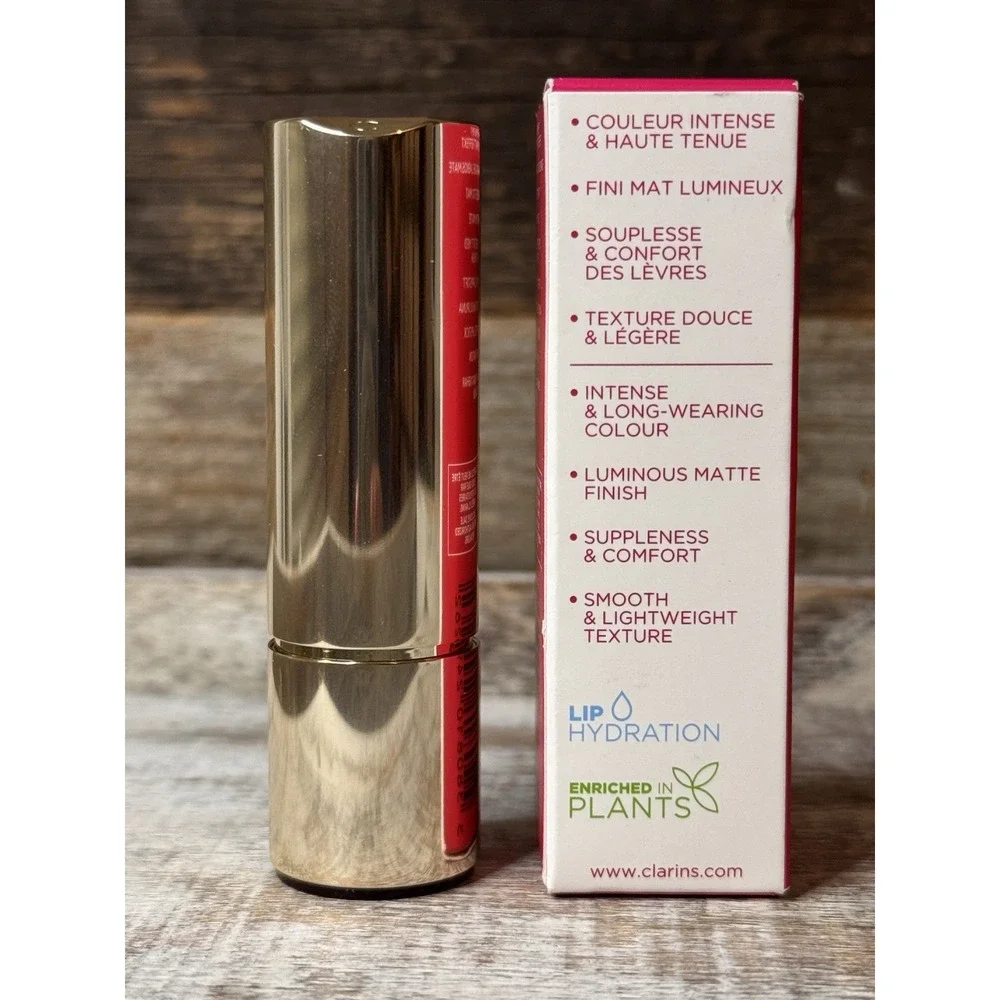 Clarins 738V Joli‎ Rouge Velvet Matte Lipstick | Royal Plum (Deep Mauve)